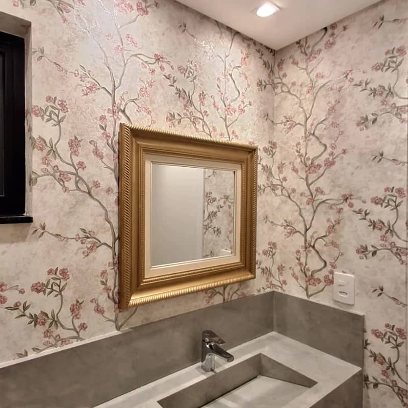 Papel de Parede Cerejeira Rosa Pérola - Foto 3