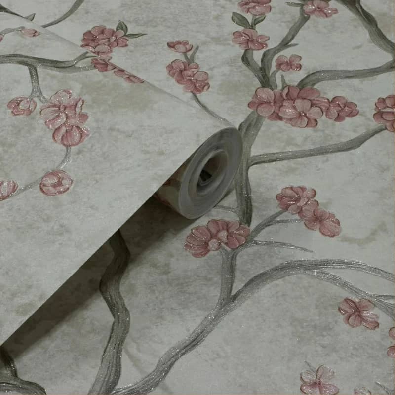 Papel de Parede Cerejeira Rosa Pérola - Foto 1