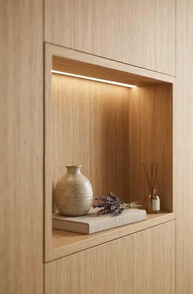 Amadeirado aplicado em nicho